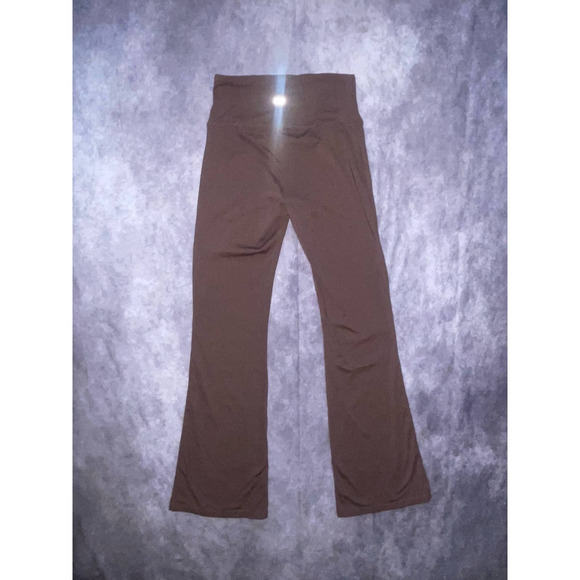 Muses Only Women's Size S Brown Flared Leggings Athletic Yoga Pants - Picture 5 of 7
